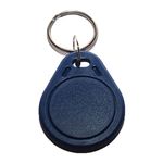 RapidRadio RRHFKF01 13.56 MHz ISO 14443: MIFARE FM1108 HF RFID KeyFob Proximity Token Tag Keypad ID Card for Door Entry Access Control System & Security Lock (Wholesale, Blue, Pack of 10)