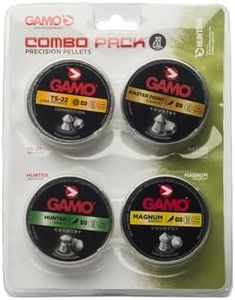 Gamo Air Rifle Pellet Combo Pack - .177 or .22 Caliber Performance Pellets with Hunter, Magnum, Master Point and Match Styles for Target Shooting and Hunting.