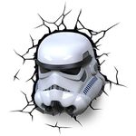 3D Light FX 50028 Star Wars Stormtrooper 3D Deco Light, Plastic, White/Blue/Black