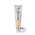 IT Cosmetics CC+ Cream SPF 50+ Full-Coverage CC Foundation, Hydrating Skincare, With Hyaluronic Acid, Niacinamide & Vitamin E for a Radiant Finish, Your Skin But Better, Shade: Neutral Medium, 32ml