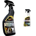 Meguiar's G190424EU Ultimate Waterless Wheel and Tyre 709 ml with Wash and Wax 768 ml Bundle