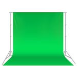 Neewer 10 x 20 Foot / 3 x 6 Meter Pro Photo Studio 100 Pure Muslin Collapsible Backdrop Background for Photography,Video and Televison (Background Only) - Green