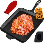 Cast Iron Griddle - Square 11" Pre-