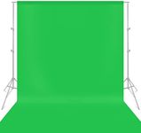 MSKIRA 3x6M/10x20ft Photography Video Backdrop Green Screen Collapsible Screen Backdrop Background for Photo & Video Shooting, Streaming, Television