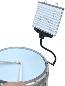 MusBoard Marching Lyre MB-SB10, Adjustable Marching Band Music Lyre for Snare Drum and Bass Drum with 10 Pages, Holds 20 Sheets of Music