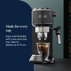 DeLonghi Dedica Espresso Machine – Black Compact Coffee Maker