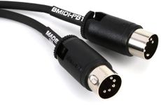 BOSS 1ft/30cm length – Space-saving MIDI cable with multi-directional connectors, perfect for pedalboards and all MIDI applications. (BMIDI-PB1)