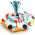 Boy Bowling Thank You Gift Tags by Adore By Nat - Girl Kids Birthday Entertainment Sports Party Favors - Set of 12