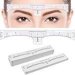 100 Pack Eyebrow Ruler, KINGMAS Disposable Brow Ruler Microblading Adhesive Eyebrow Sticker Stencil Guide Measuring Tool