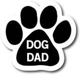 Magnet Me Up: Dog Dad Pawprint Magnet Decal - 5 Inch, Heavy-Duty Automotive Magnet for Car, Truck, SUV - Express Your Proud Pet Parenthood with This Stylish Auto Magnet - Ideal for Dog Lovers