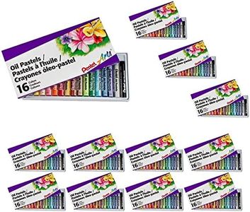 Pentel Arts Oil Pastels, 16 Per Box, 12 Boxes (PENPHN16BN)