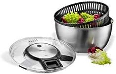 GEFU Speedwing Salad Spinner, Silver/Black, 28160