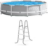 INTEX 26701EH Prism Frame Above Ground Swimming Pool Set: 10ft x 30in – Includes 330 GPH Filter Pump – Removable Pool Ladder