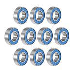 uxcell 688-2RS Deep Groove Ball Bearing 8x16x5mm Double Sealed ABEC-3 Bearings 10-Pack