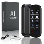 Language Translator Device, Instant Voice Translation No WiFi 139 Languages Two Way Real-Time AI Translator Touchscreen Portable Translator Offline Online Translation Device for Photo/Recording