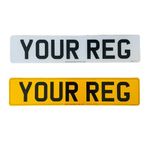 Printed Car Number Plates - Front/Rear/Pair, Road Legal Number Plate, MOT Compliant Car Number Plates -Number Plate for Cars UK, Vans & Trucks - Car Registration Plates UK & Reg Plates UK