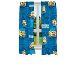 Franco Kids Room Window Curtains Drapes Set, 82 in x 63 in, Despicable Me Minions