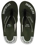 SHOPOFLUX® Ortho Slippers for Men | Orthopedic Slippers for soft heel pain daily use (Olive, numeric_7)