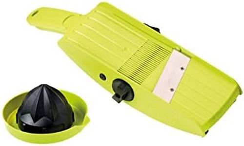 TNS 3000 All-in-ONE Mandolin Vegetable/Fruit Slicer Julienne Cutter Chopper Juicer - Lime-Black Color