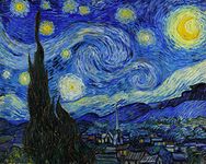 Tallenge - The Starry Night by Vincent van Gogh - Small Size Unframed Canvas Art Print (10x12 inches)