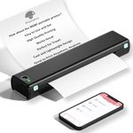 Phomemo Thermal Portable Printer Wireless for Travel, M08F Mobile Printer for Home Use Bluetooth Compact Printer Support 8.5" X 11" Thermal Paper, Inkless Printer Compatible with Phone & Laptop