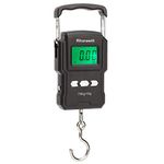 Rhorawill Luggage Scale 165lb/75kg Electronic Fishing Scales Digital Hanging Hook Scale Backlit LCD Screen with Measuring Tape Ruler, Temperature, 2 AAA Batteries for Hunting Travel Kitchen