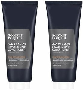 Scotch Porter Leave-In Hair Conditioner Twin Pack – Moisture Rich Daily Lightweight Hair Moisturizer that Intensely Hydrates, Smooths & Defines Curly & Wavy Hair – 2 * 7.1oz