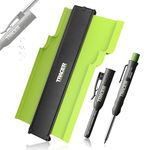 TRACER Contour Gauge 250mm (10”) Precise Marking Gauge with TRACER Deep Hole Construction Pencil. Measuring Set with Carpenters Pencil