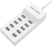 10-Port USB Wall Charger Station wi