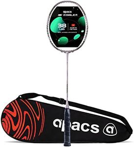 Apacs Z-Ziggler (38 LBS, 6.4mm Slim Shaft) Made in Vietnam | 100% Japanese Graphite Badminton Racket with Free Full Cover (Purple)
