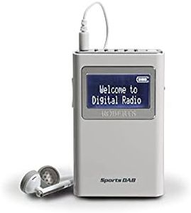 Roberts Radio Sports DAB5 DAB/DAB+/FM Personal Digital Radio - White