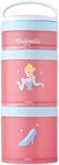 Whiskware Disney Princess Stackable Snack Containers for Kids and Toddlers, 3 Stackable Snack Cups for School and Travel, Cinderella