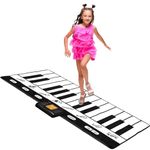 Play22 Keyboard Playmat 71" - 24 Keys Piano Play Mat - Piano Mat has Record, Playback, Demo, Play, Adjustable Vol. - Best Keyboard Piano Gift for Boys & Girls - Original