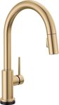 Delta Faucet Trinsic Gold Kitchen Faucet Touch, Touch Kitchen Faucets with Pull Down Sprayer, Kitchen Sink Faucet, Faucet for Kitchen Sink, Touch2O Technology, Champagne Bronze 9159T-CZ-DST