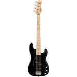 Squier by Fender Affinity Series Electric Precision Bass Guitar, Maple Fingerboard, Black Pickguard, Black