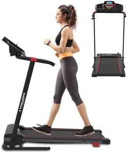 Electric Treadmill Folding Treadmill 12km/h 1-2.5PS 12 Preset Programmes LCD Screen 1-12km/h Model 2023 Manual Incline 3 Levels