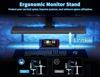 HOMIDEC L-Shaped Gaming Desk – Black Corner Computer Table