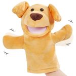 CozyWorld Dog Puppet Soft Hand Muppets Plush Toy Show Developing Intelligence Gifts for Adults and Kids, Yellow, 10 ââ‚¬â„¢ââ‚¬â„¢