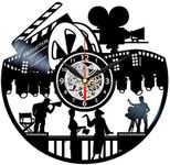 Movie Clock - Vinyl Record Wall Art - Cinema Home Decor - Film Director Gifts