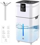 LRAZU 30L/7.93Gal Commercial Humidifier for Large Room 4200 sq ft, 3000mL/H Whole House Humidifiers with Supersized Cool Mist,Quiet Humidifiers for Bedroom, Home,Office, Plants, Warehouse