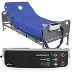 Vive 8" Alternating Pressure Mattress - Low Air Loss Hospital Replacement Mattress - Medical Bed Topper for Pressure Ulcers and Bed Sores - Variable, Inflatable Pressure Pump System