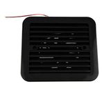 Riloer 12V One-Way Silent Cooling Fan Side Exhaust Port Air Fan Ventilation Fans for Car RV Caravan Motorhome Van(Black)