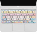 WSLUCKO Keyboard Cover for HP 11.6 inch Chromebook, HP Chromebook x360 11.6'' 11-ae & HP Chromebook 11 G2, G3, G4,G5, G6 EE, G7 EE, 11A-NB0013DX,Cute Fruits