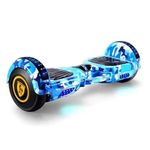 WESITO All-Surface Hoverboard Featuring Self-Balance System, Multi-Color LED Lights, and a Tough Outer Shell - Multi - Color