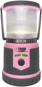 Tough Light LED Rechargeable Lantern - 200 Hours of Light from a Single Charge, Longest Lasting on Amazon! Camping and Emergency Light with Cell Phone Charger - 2 Year Warranty (Pink)