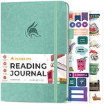 Clever Fox Reading Journal – Guided Book Review Log with Reading Tracker – Gift Book Accessories for Reading Lover – Book Tracking Journal for Kids & Adults – A5 Size, 5.8”x8.3” (Mint Cream)