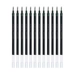 uni-Ball UMR-10 0.1mm Gel Pen Refill | Usable for UM-153S | Black Ink, Pack of 12