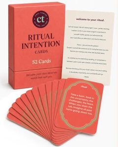 Chai Tonics 52 Ritual Cards – Daily Intention & Affirmation Deck with Ritual Guide Card, Mindfulness & Self-Care Practice, Spiritual Gifts for Women & Men, 3x4 Paper Card Deck in Keepsake Box
