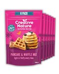 Gluten Free Pancake & Waffle Mix (6 x 266g) | Creative Nature Vegan Pancake Mix | Gluten Free, Nut Free, Dairy Free | Top 14 Allergen Free | 6 Pack