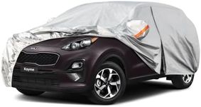 Kayme 6 Layers SUV Car Cover Custom Fit for Kia Sportage（1994-2020） Waterproof All Weather for Automobiles, Outdoor Full Cover Rain Sun UV Protection.Silver